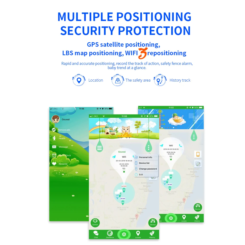 

696 DF33Z 4G Smart Kids Watches Waterproof video call One-click SOS for help Camera WIFI GPS location tracking Children's watch