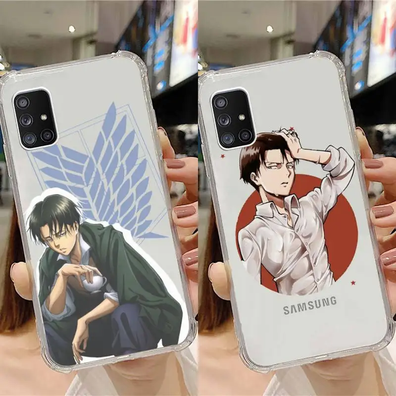 

Attack on Titan hot anime Phone Case Transparent For Samsung Galaxy A S Note 9 10 51 50 71 70 80 20 21 30s ultra plus