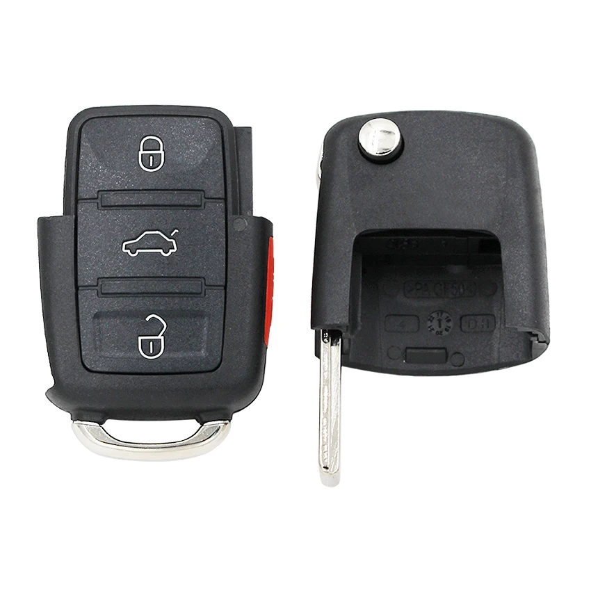 3 + 1/4 кнопки дистанционного ключа чехол для Фольксваген Bettle Polo Jetta Touareg Passat Golf с uncut
