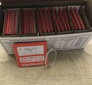 Плоское круглое полированное минеральное стекло толщиной 3,5 мм для ремонта часов, размер 25,5  50 мм