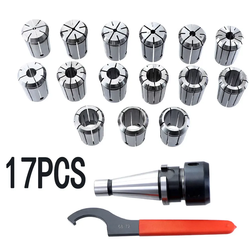 

17PCS Collet Chuck Holder ER32 CNC Milling Workholding Engraving Collet Set NT40 for Drilling Machine aper Holder Dropshiping