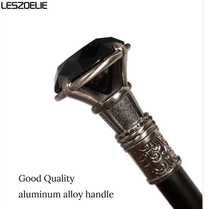 Темный стиль Человек Черный Кристалл ходьба трость человек Бриллиантовая ручка