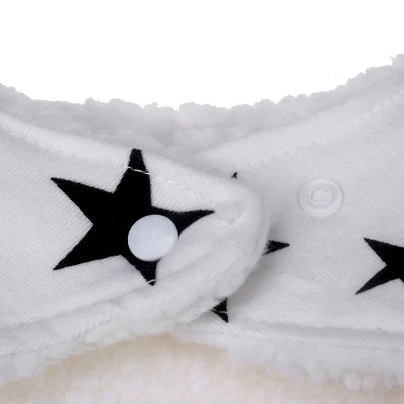 

Newborn Winter Warm Cartoon Pattern Baby Bibs Girls Boys Burp Cloths Towel Saliva Lunch Cotton Bandana Scarf Feeding Convenient