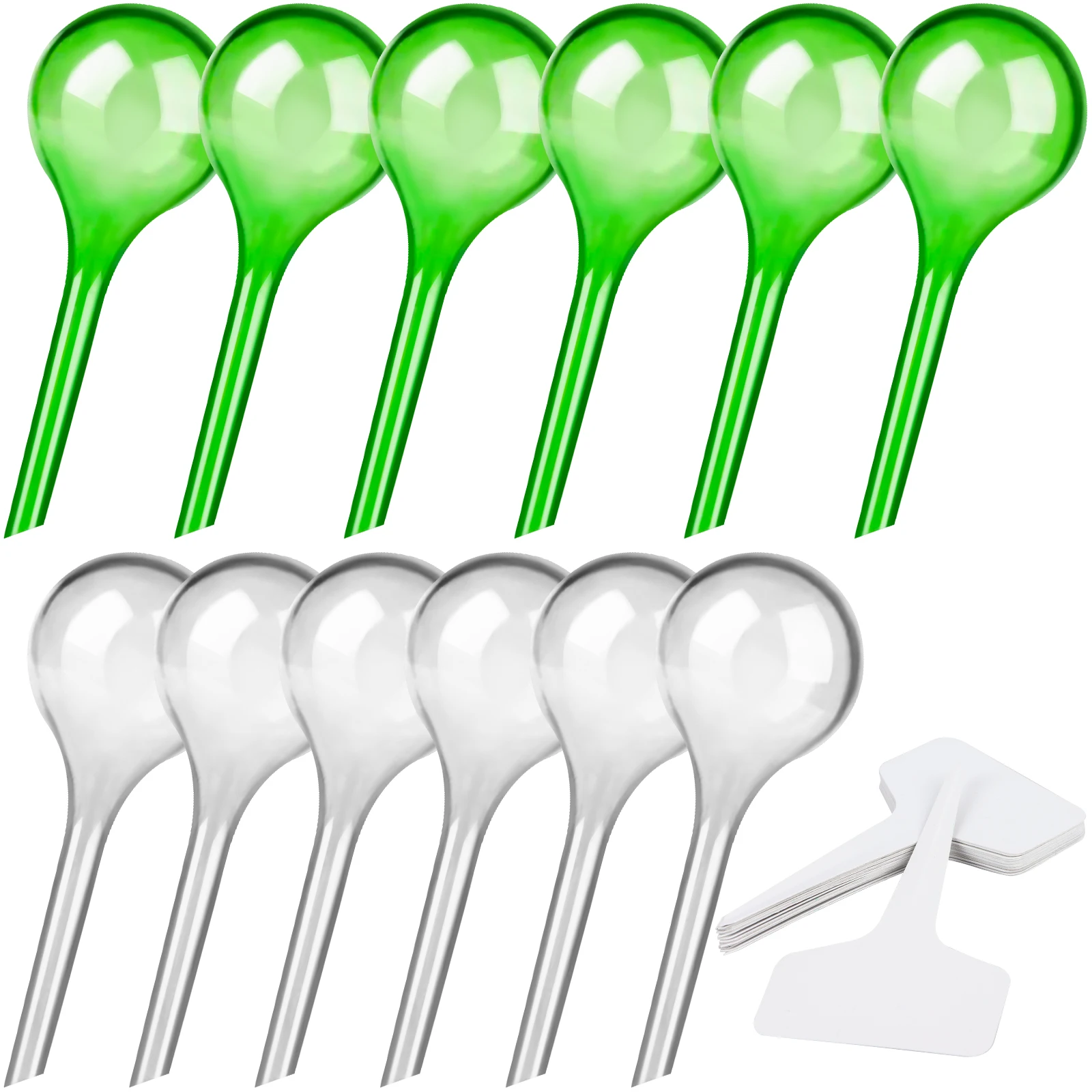 

24 PCS Plant Self-Watering Globes Set, 12 Pieces Plastic Plant Automatic Watering