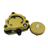 yellow tribrach for total station prism gnss three jaw tribrach optical plummet with 58x11 mount fixed adapter newest 2021