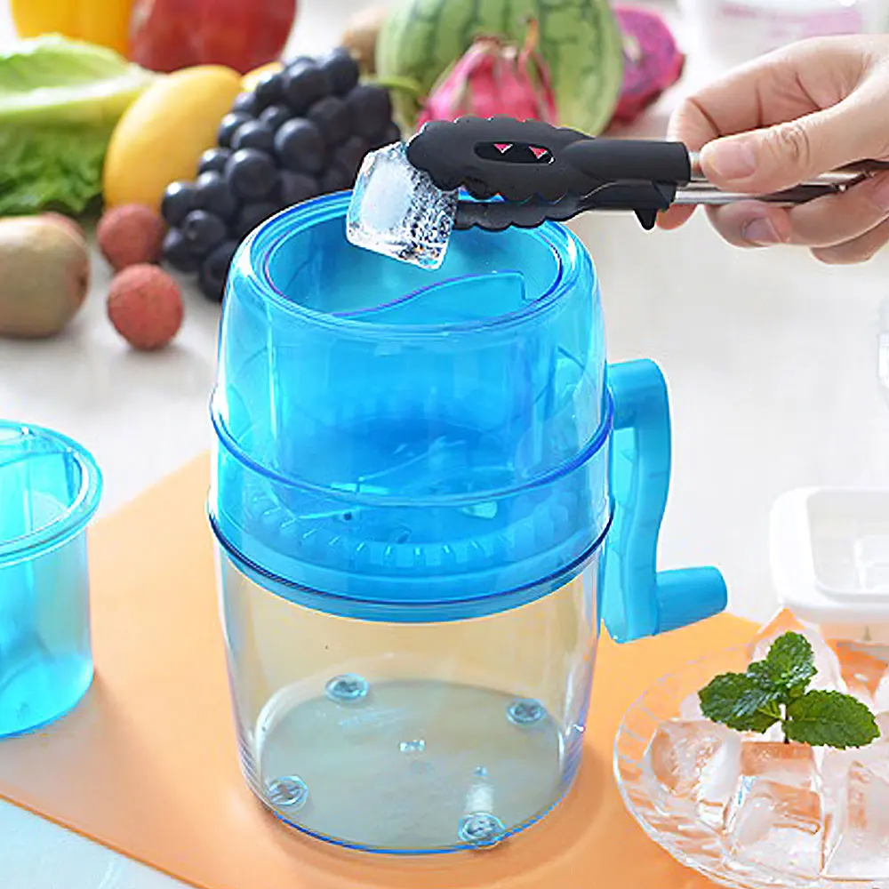 

1.1l crank ice breaker ice shaverice crusher manual ice machine portable smoothie Shaver Maker Kitchen Utensils Kitchen Tool