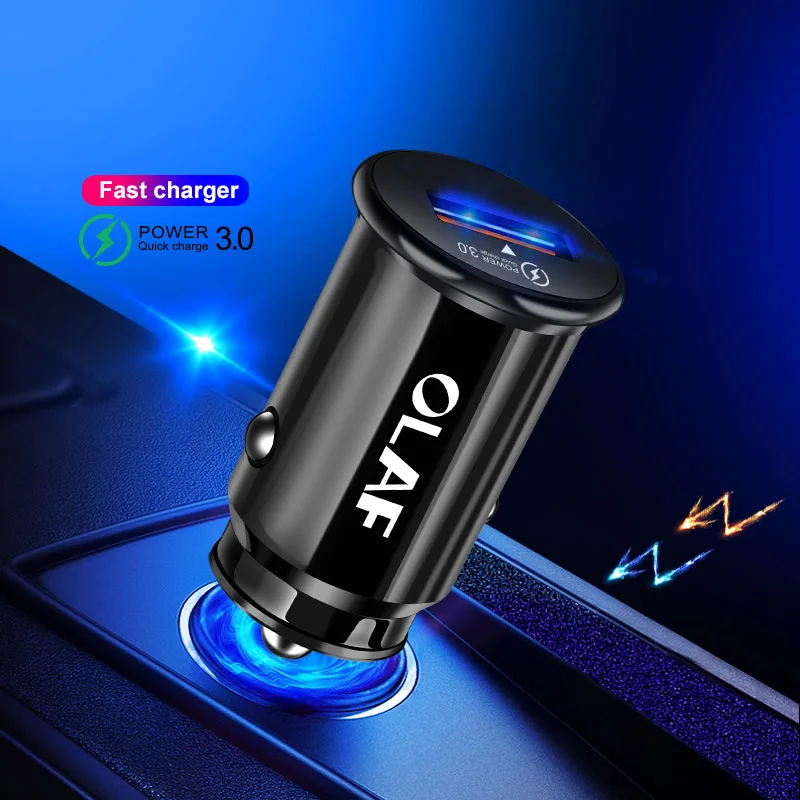 Олаф Quick Charge 3,0 2,0 автомобильное USB зарядное устройство для мобильного телефона 2 порта USB быстрое автомобильное зарядное устройство для iPhone samsung планшета автомобильное зарядное устройство