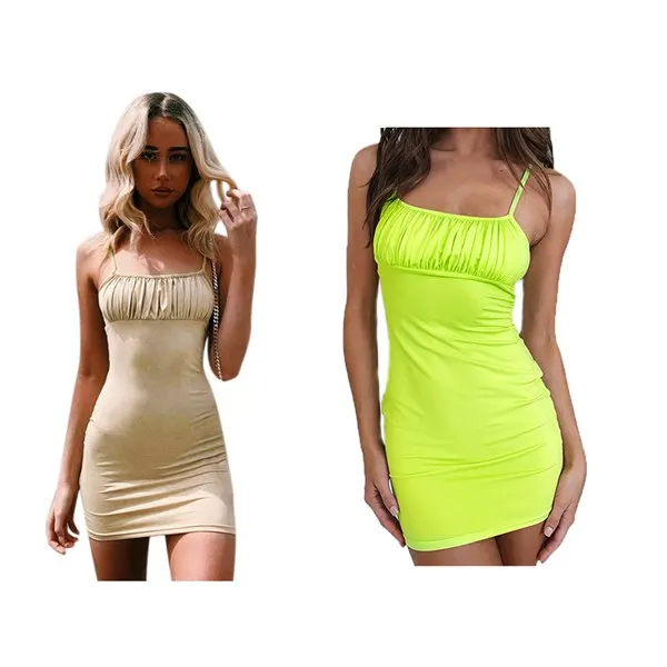 Сексуальное мини-платье женские облегающие платья вечерние без рукавов с