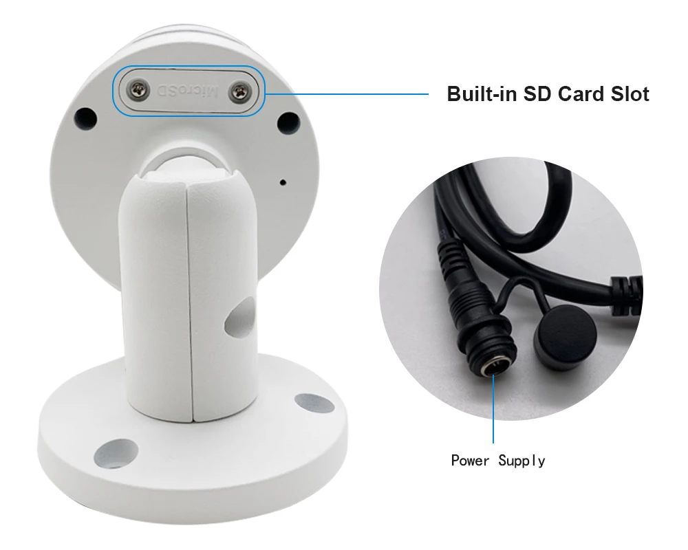 UnilLook 5MP пуля ip камера Onvif POE Встроенный микрофон слот для sd карты (опционально) IR 30m