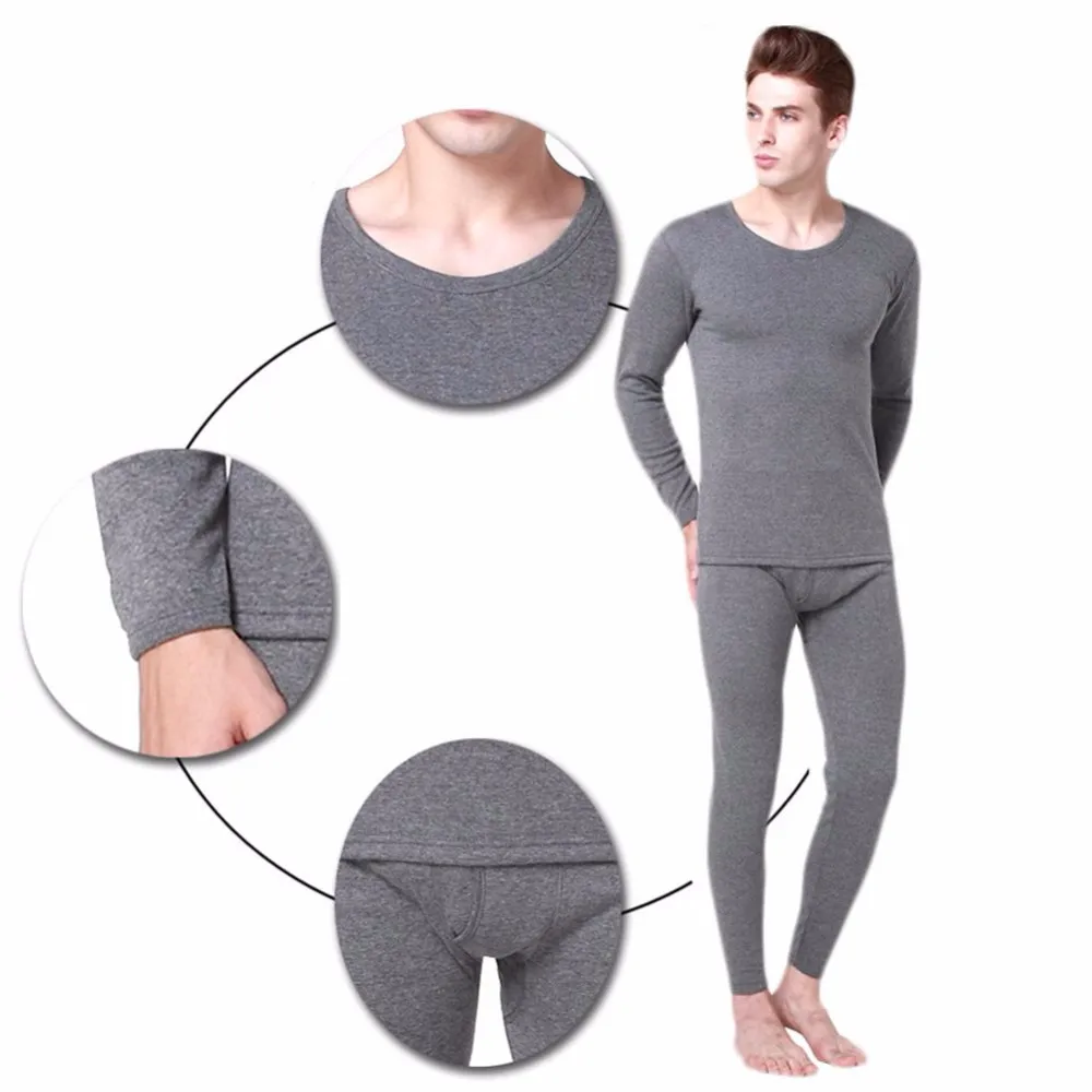 Men's Thermal Underwear Long Johns For Male Winter Thick Thermo Sets Clothes Men Keep Warm 4XL | Мужская одежда