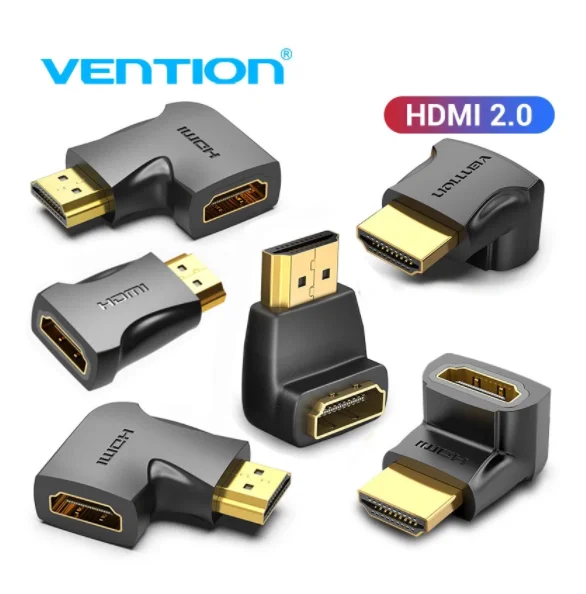 

Адаптер-переходник Vention HDMI адаптер 90 270 градусов под прямым углом конвертер «Папа-мама» 4K HD разъем для HD ТВ PS4 Lptop ТВ Box HDMI удлинитель для головок