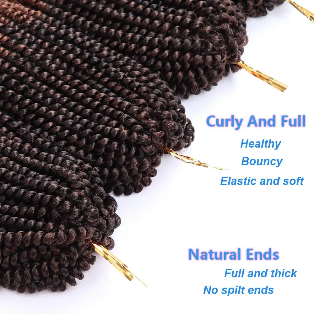 Страсть Весна скручивание синтетических волос Crotchet наращивание Омбре крючком