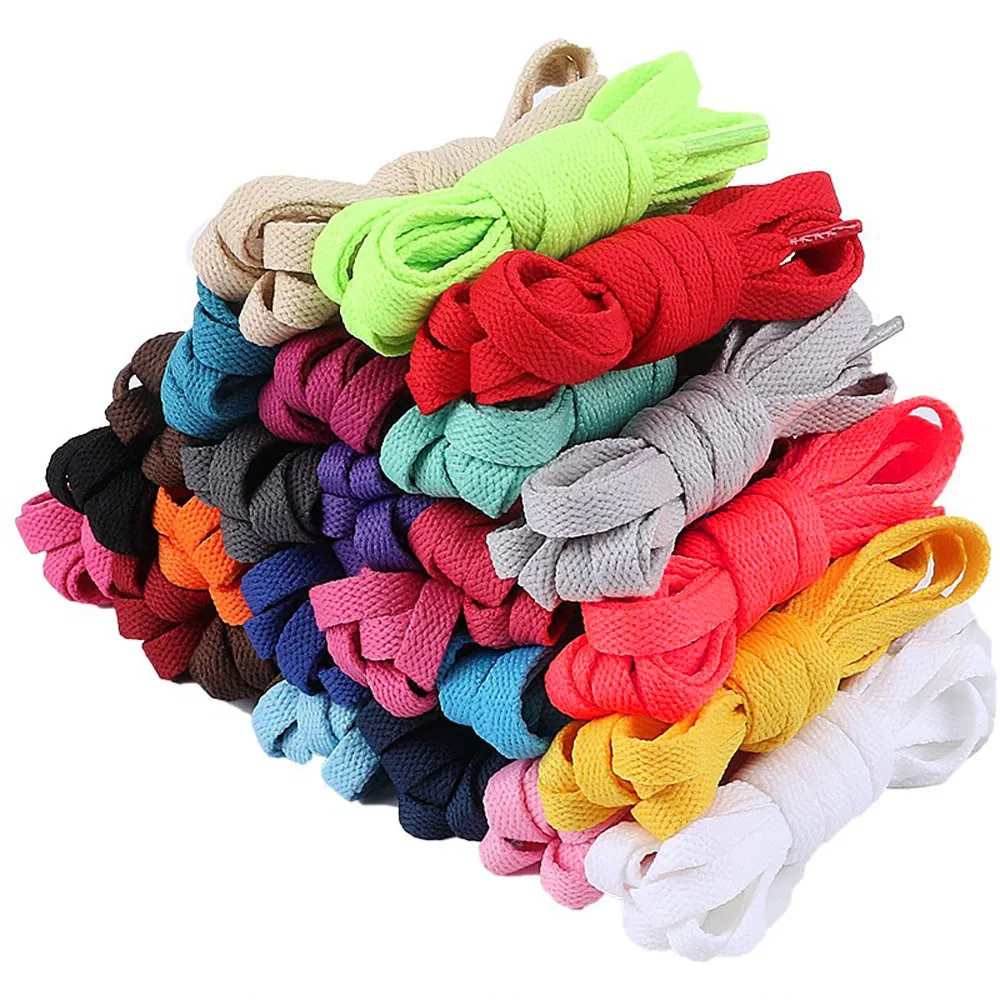 

12 colors Solid color lacci scarpe men women shoe Sneaker Shoelaces General purpose Laces Pair of Shoelaces*3 zapatillas A40