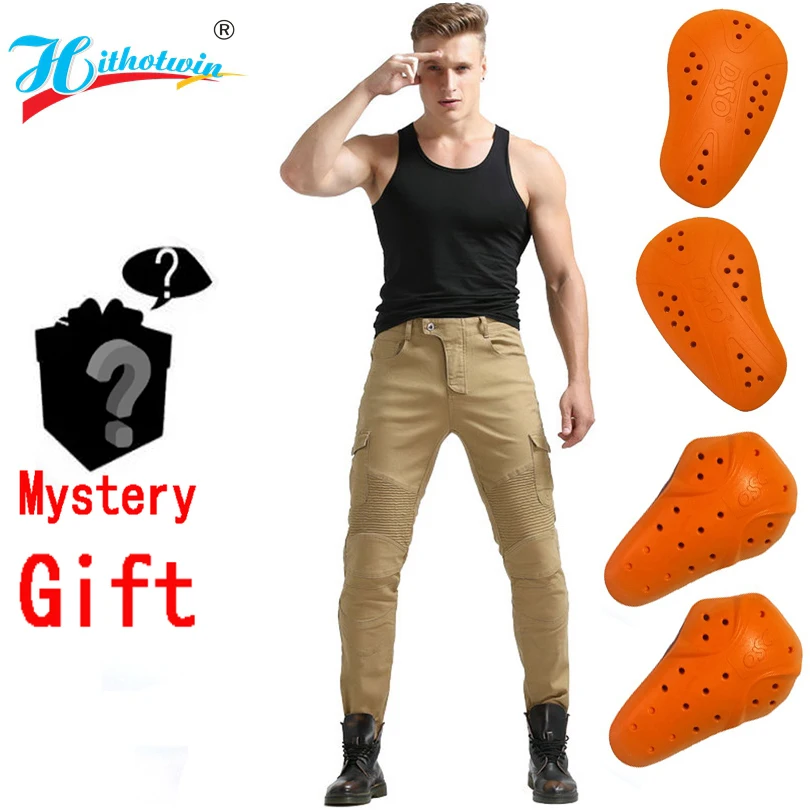 Новинка 2021 мотоциклетные брюки мужские джинсы Защитное снаряжение мотобрюки для