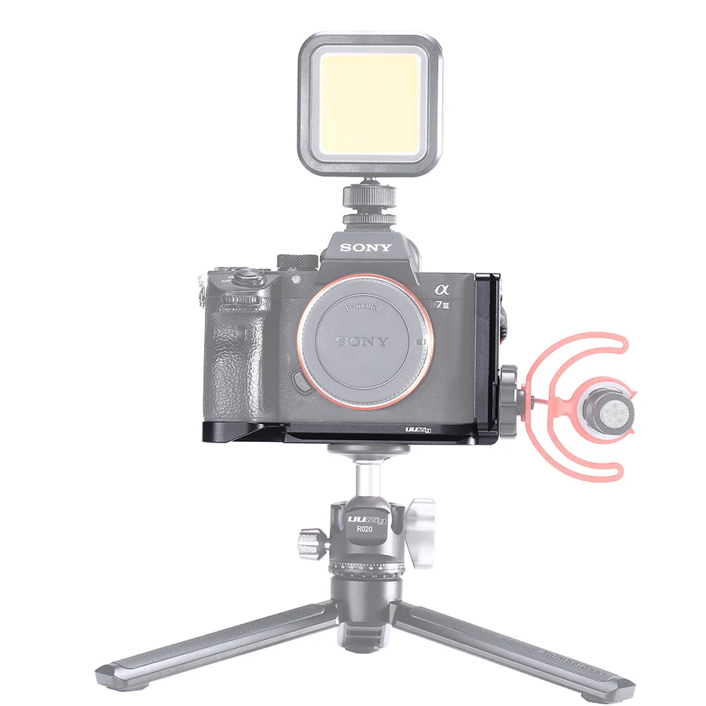 UURig R013 L Пластина для sony A7III A73 A7R3 A7M3 DSLR камеры быстросъемный кронштейн Холодный башмак крепление микрофон расширение