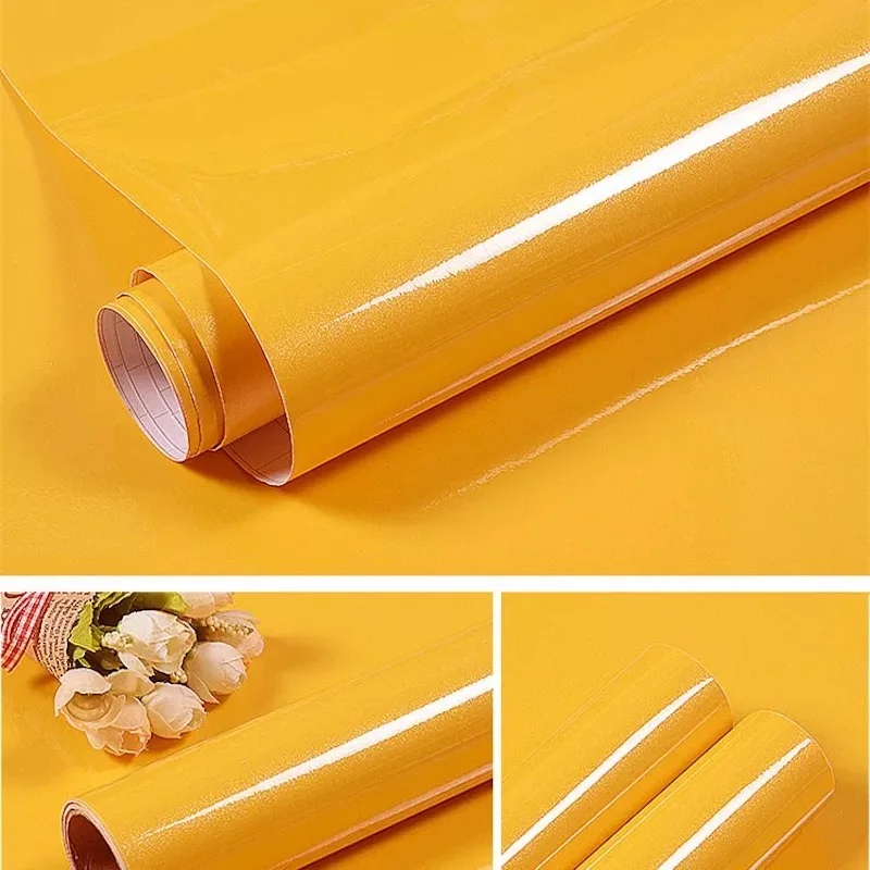 

Solid color Old Furniture Decorative Film Wardrobe Cupboard Paint Sticker PVC Self Adhesive Wallpaper Waterproof Home Decor Wall