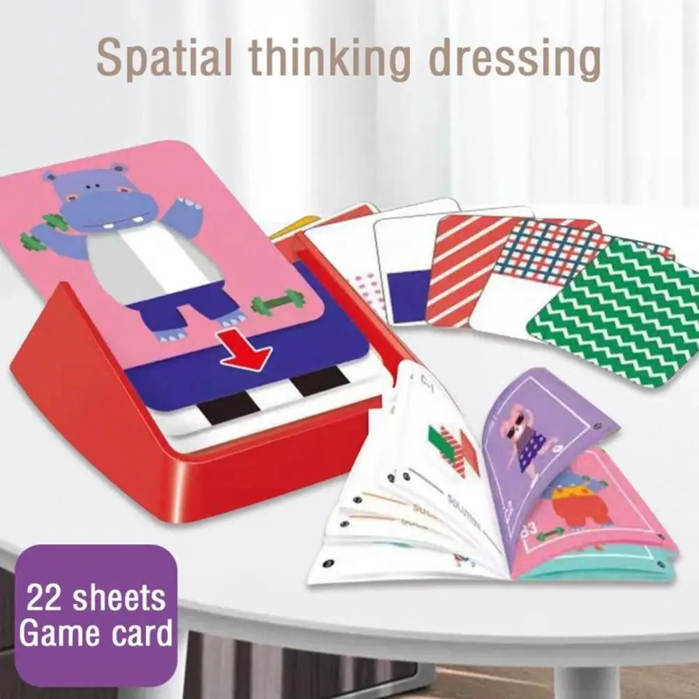 

Игра-Головоломка «пространственное мышление», сменная одежда, карточка для комбинированного логического мышления, настольная игра, развив...