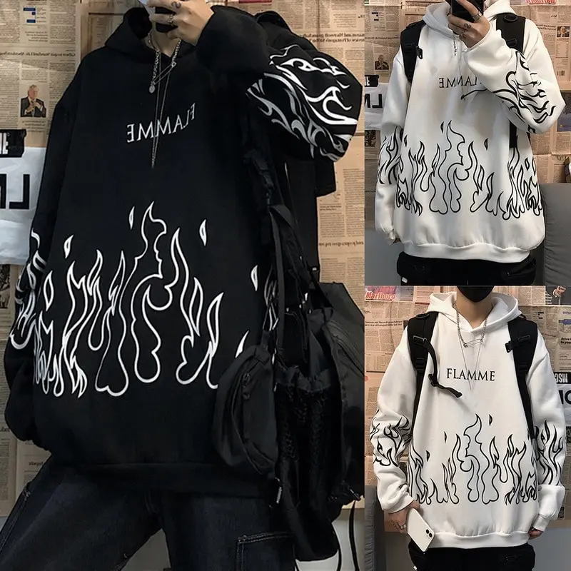 

Print Long Sleeve Pullovers Oversized Harajuku Hoodie Plus Size Spring Clothes Sweatshirt Men Women Korean Style Streetwear Tops