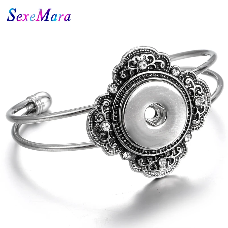 Новые украшения с кнопкой из металла браслет кнопками подходит 18 мм кнопки