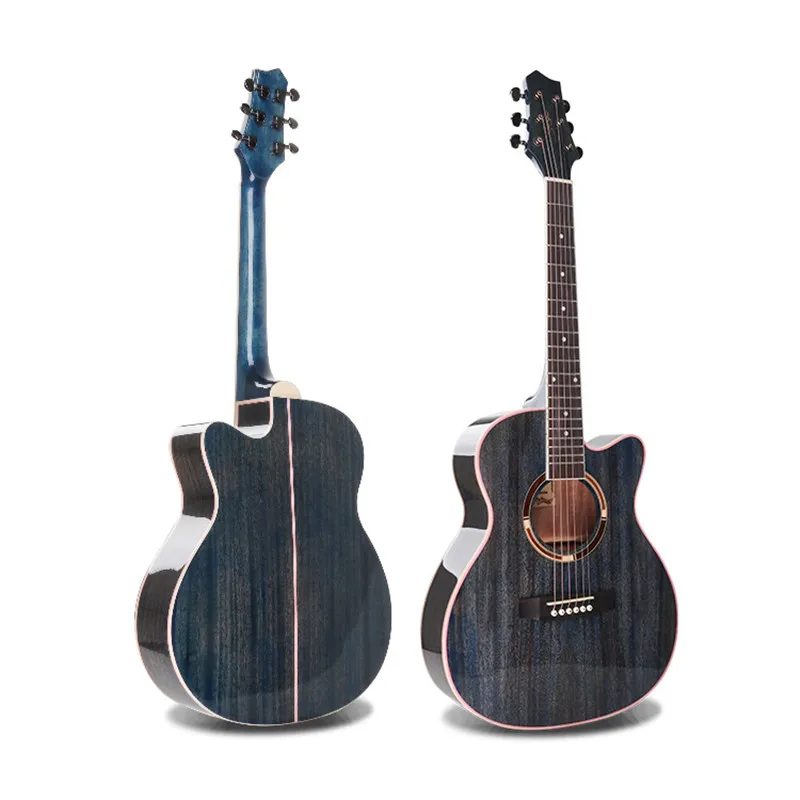 Акустическая гитара 36 дюймов фолк из красного дерева полированный для