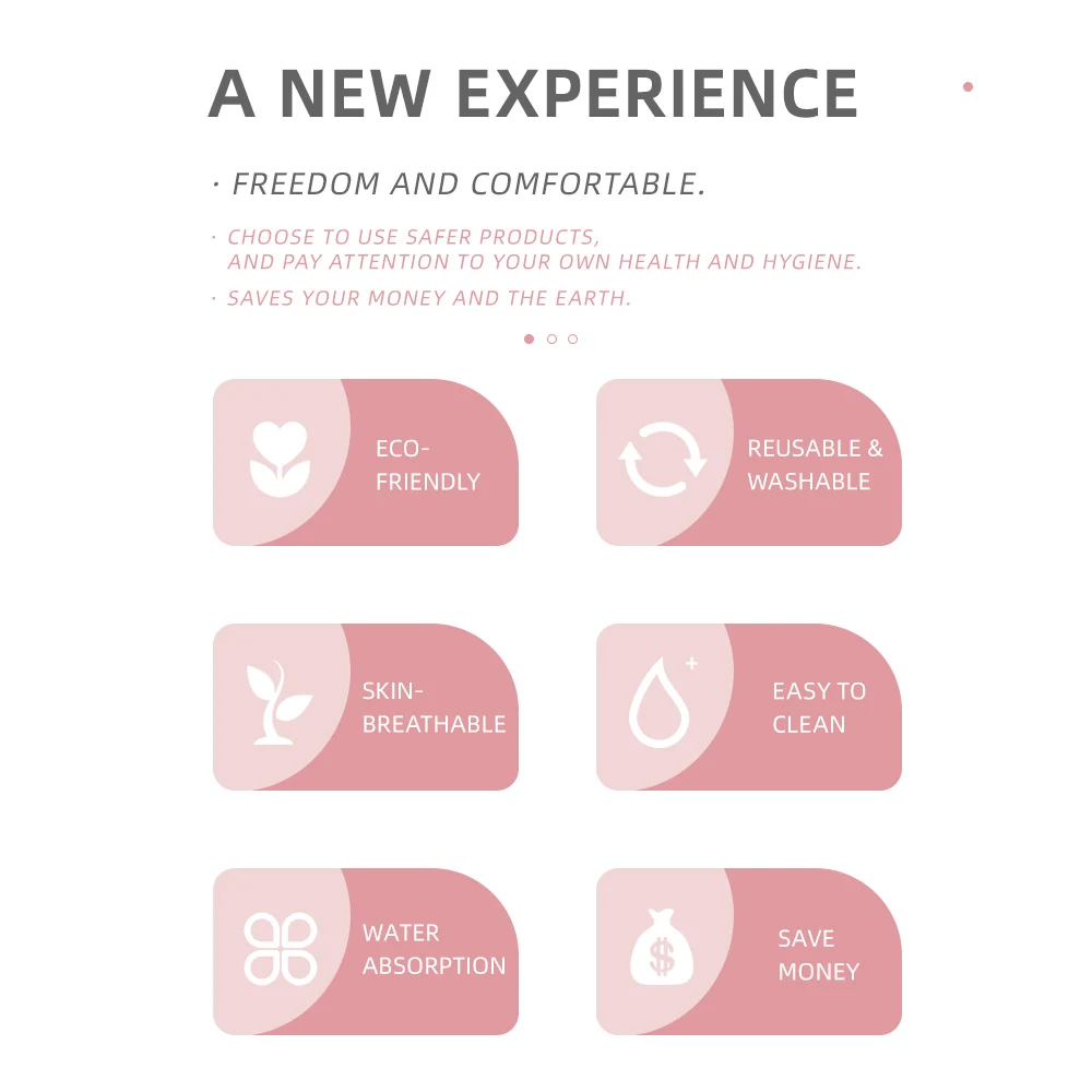 Happyflute-toallas sanitarias de s&uacute;per absorci&oacute;n para mujer, pa&ntilde;os de tela menstruales transpirables, lavables, de noche-5