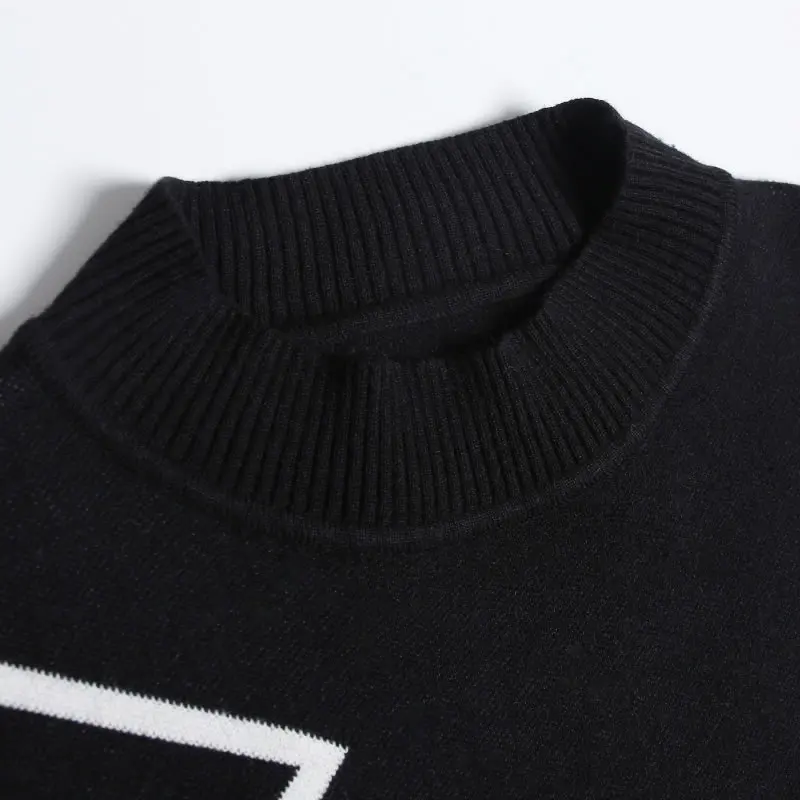 XITAO Knitted Long Women Sweater Korea Fashion New 2019 Autumn Patchwork Pocket Elegant Turtleneck Minority GCC2046 | Женская одежда