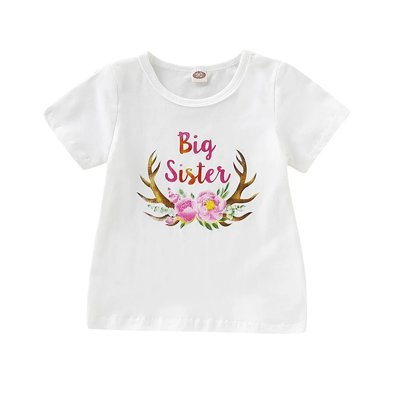 Сестренки летнее платье для маленьких девочек хлопок цветочный принт буквы