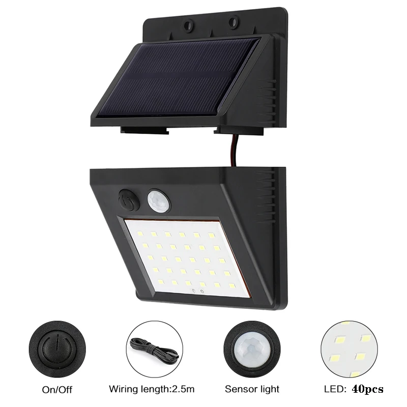 R 80LED съемный солнечный светильник наружная садовая лампа наружное освещение