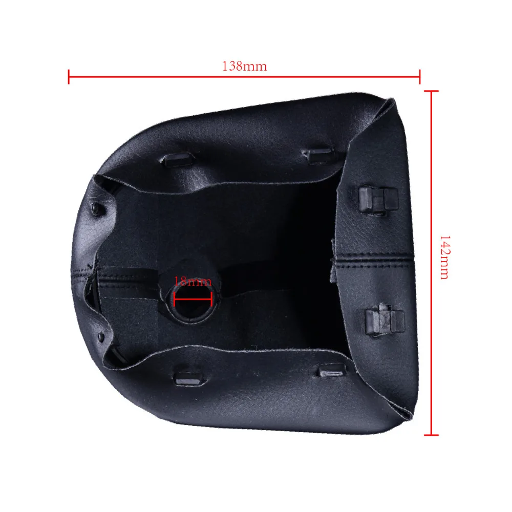 Ручка переключения рулевого механизма автомобиля с кожаный ботинок Chrome Кепки