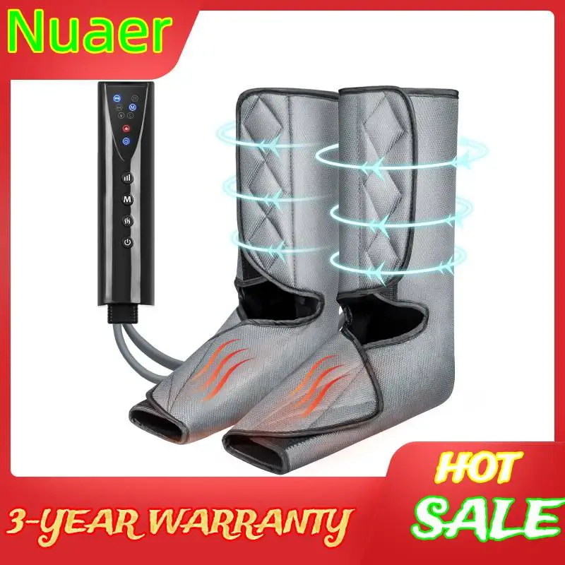 Air Compression Leg Foot Massager Vibration Infrared Therapy Arm Waist Pneumatic Wraps 3Modes 1Temp Promote Blood Relax  Красота