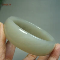 cynsfja new real rare certified natural hetian jade nephrite women lucky amulets jade bracelet bangle high quality elegant gift