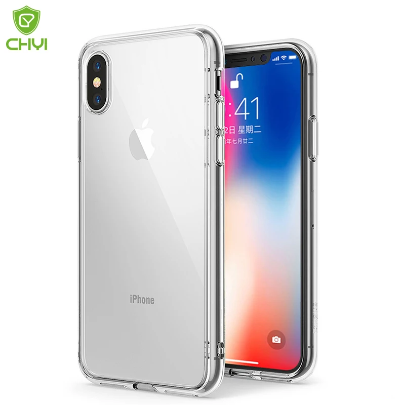 Роскошный полностью прозрачный чехол для телефона с защитой от царапин iPhone XR X XS