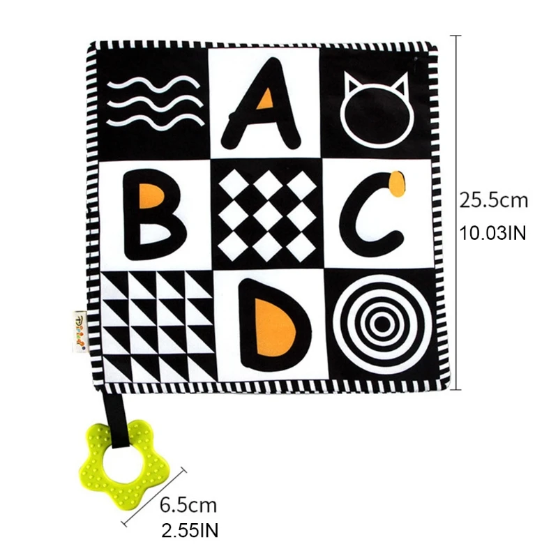 

Baby Appease Towel with Ringing Paper Teether Soother Soothing Toy Educational Learning Towel Shower Gifts K3NE
