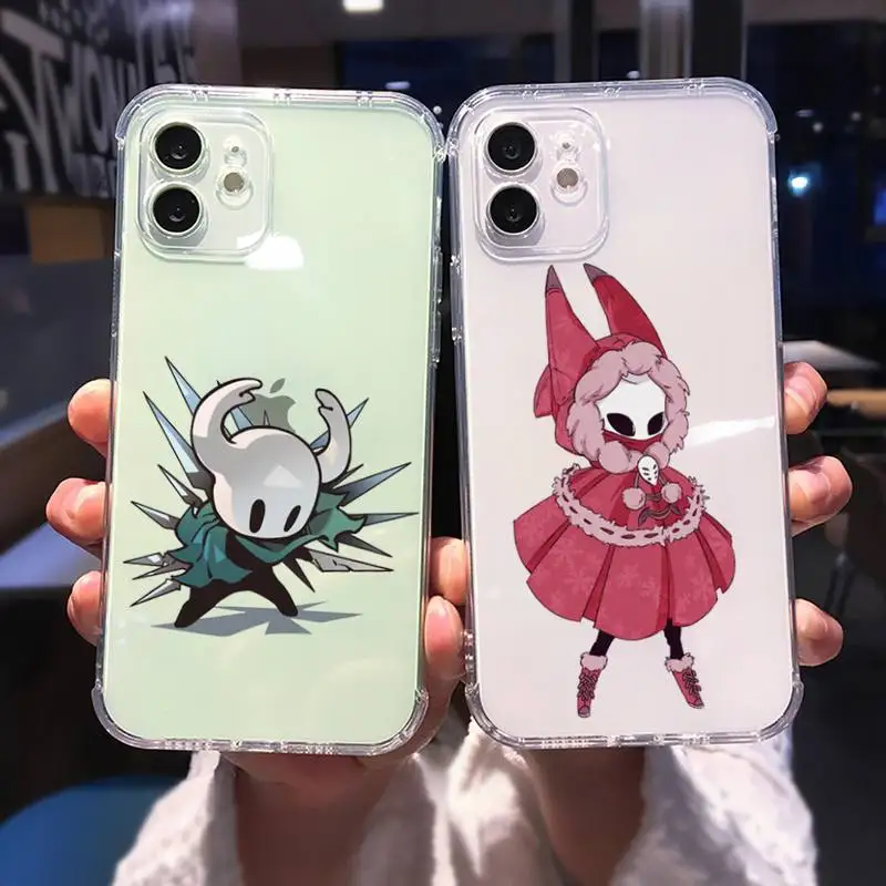 

Hollow Knight Phone Case Transparent for iPhone 13 11 12 Samsung A S 9 10 30 Pro X Max XR Plus lite Clear Game Funda Coque Cover