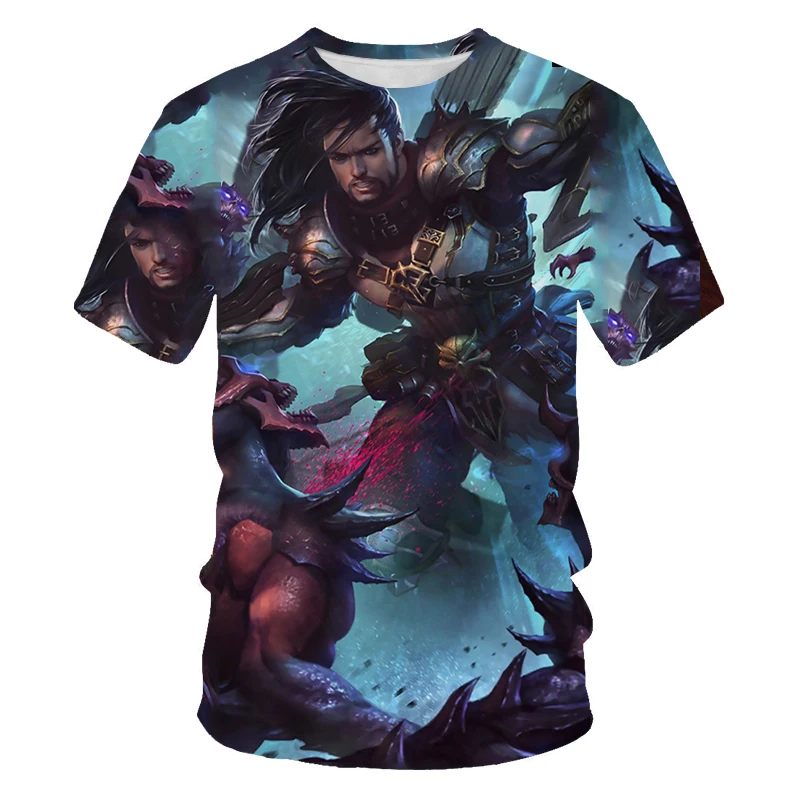

2021 summer Harajuku Animation 3D printing men's T-shirt casual men's T-shirt fashion short sleeve fun T-shirt xxs-6xl