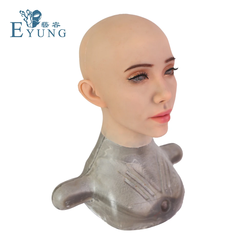 EYUNG, косплей, новинка, Кэти, силиконовая женская маска для мужчин и транссексуалов, кроссдрессер для мужчин, качественная, ручная работа, мягкая силиконовая Реалистичная маска