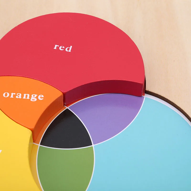 

2021 New Style Colorful Wooden Montessori Toys Color Learning Board Baby Educational Toys Children Learning Toys