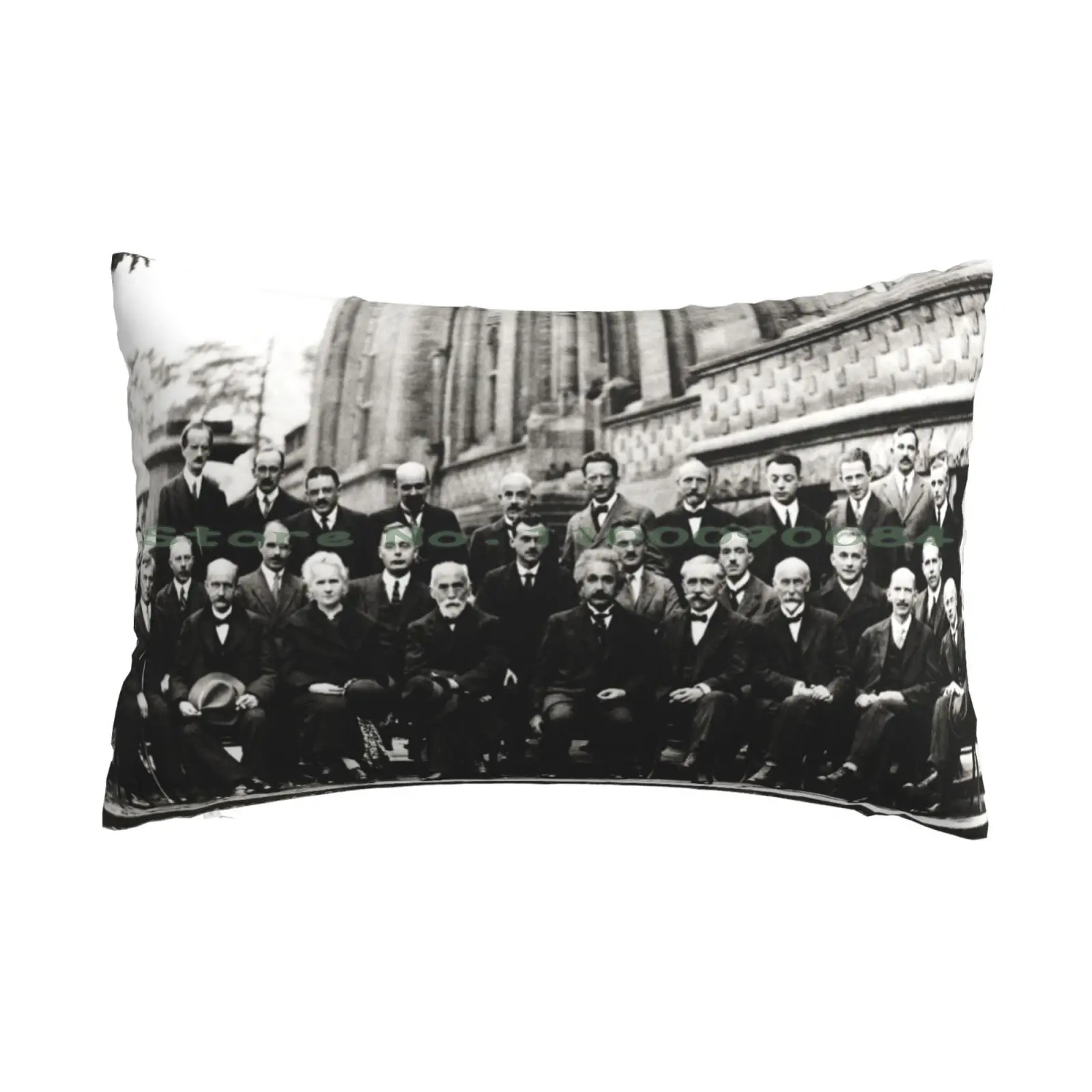 

Fifth Solvay Conference Pillow Case 20x30 50*75 Sofa Bedroom Fifth Solvay Conference Nobel Prize Winners Marie Curie Albert