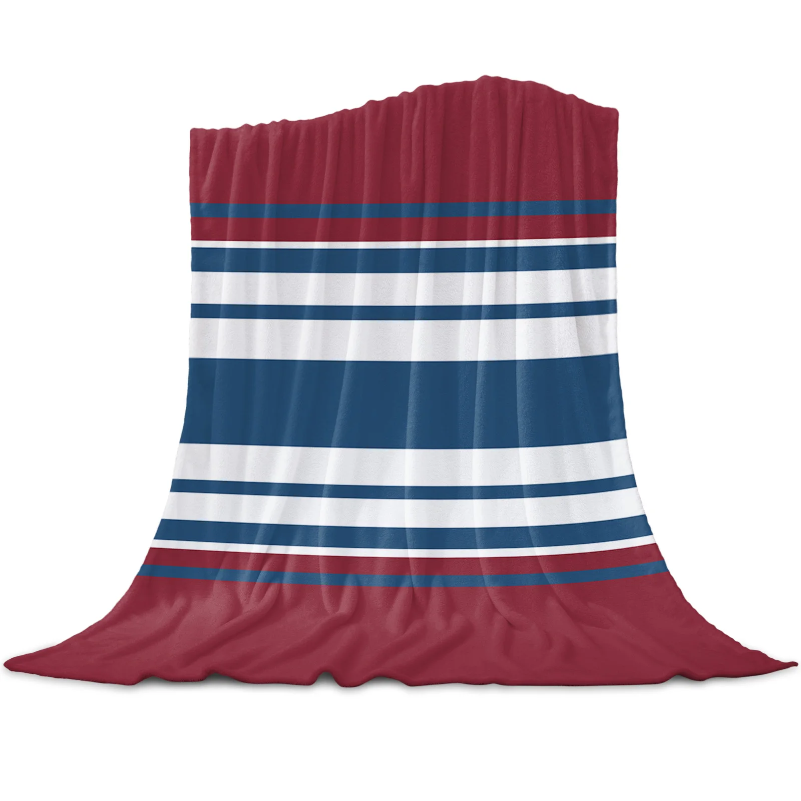 

Геометрическое прямоугольное Полосатое Коралловое Флисовое одеяло, мягкие теплые дорожные пледы, зимние одеяла для взрослых и детей