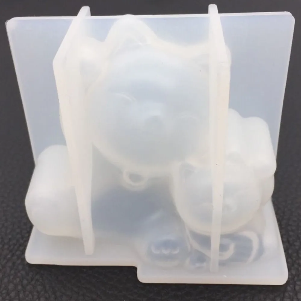 DIY Crystal Epoxy Mirror Stereo Lucky Cat Molded Silicone Fragrance Gypsum Handmade Decoration Home Supplies Lovely Shape |