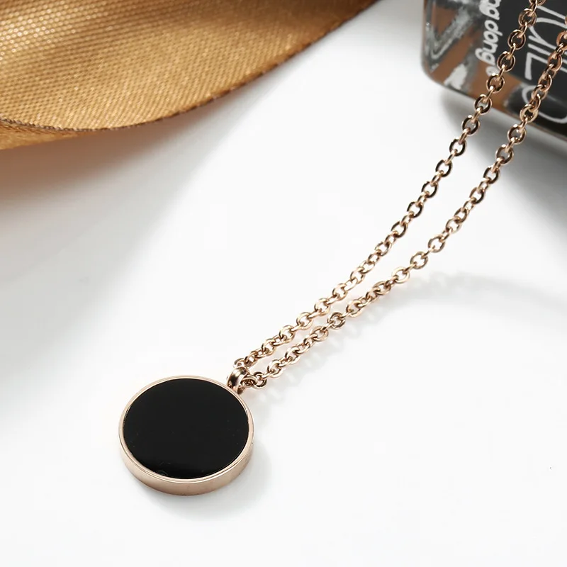 Современные стильные геометрические ожерелья с подвеской женские модные