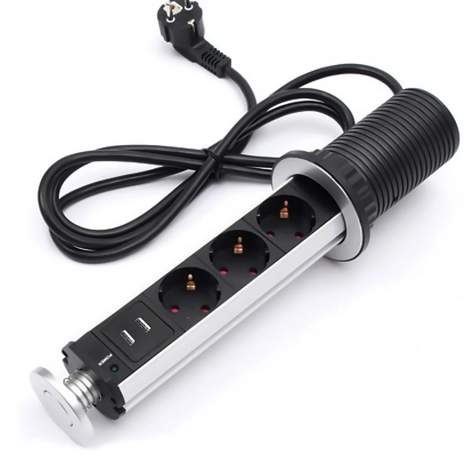 Выдвижная Скрытая электрическая розетка Besegad для кухни офиса конференц-зала