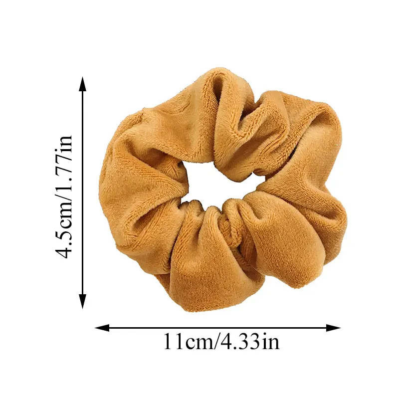 Однотонные плотные бархатные резинки для волос эластичные держатель конского