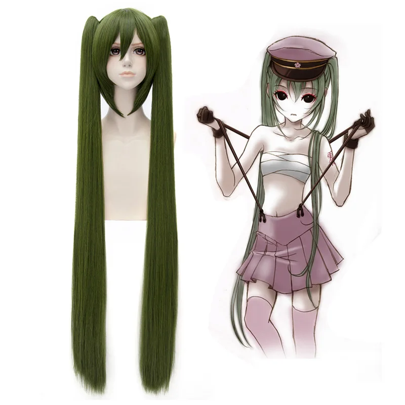 

High Quality Senbonzakura Miku 120cm Long Wigs Anime Military Army Hair Cosplay Costume Wig