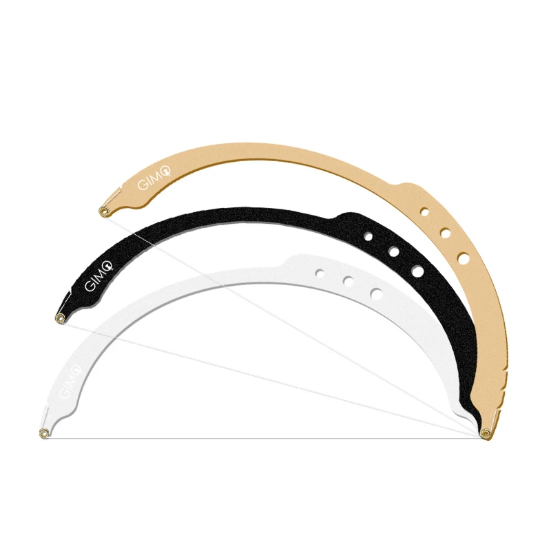 

3 Colors Thread Positioning Makeup Eyebrow Microblading Mapping Semi Permanent Bow Auxiliary Dyeing Liners Safe Arrow Line Ruler