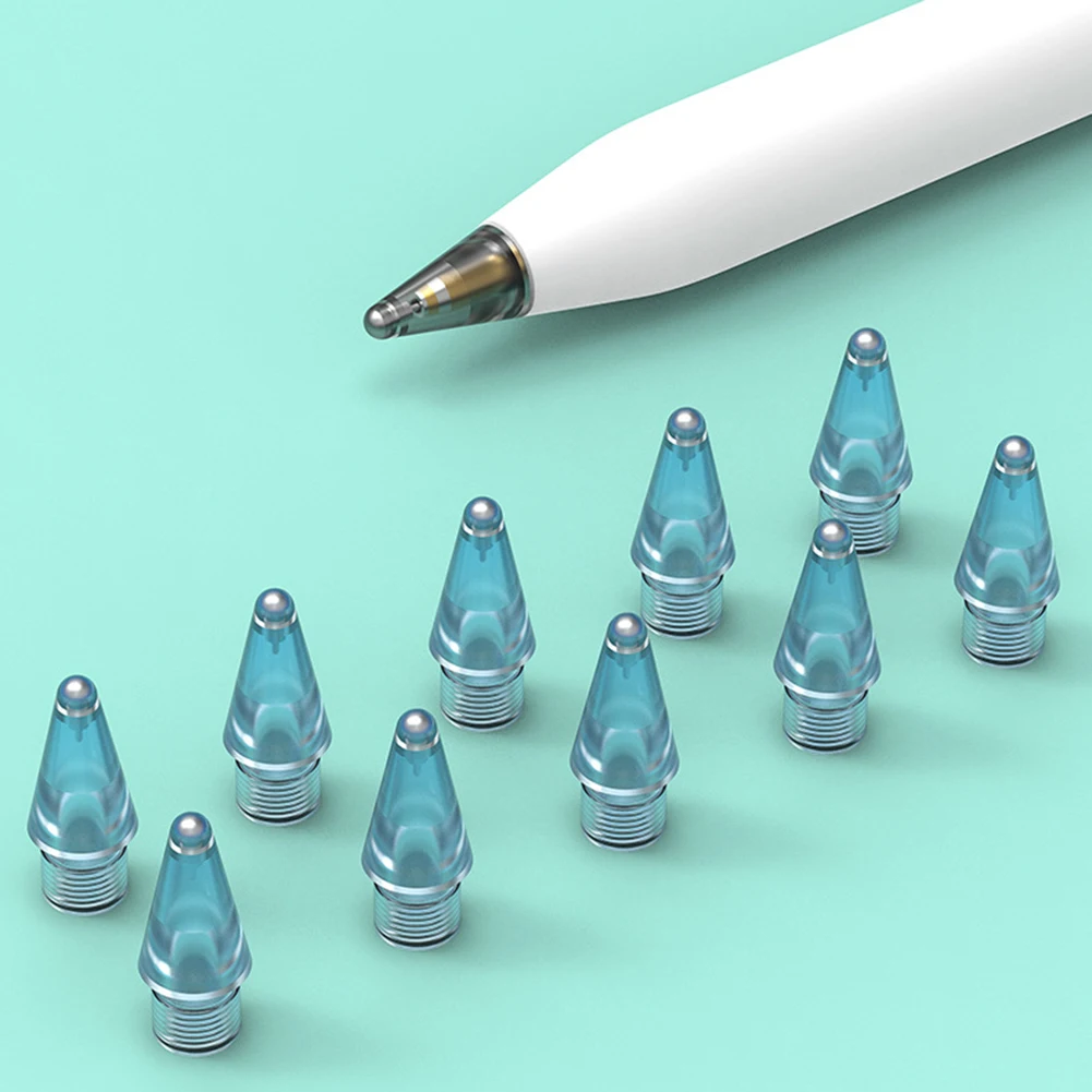 

Прозрачный наконечник для Apple Pencil Gen 1/2, стилус для iPad, запасной перо для сенсорного экрана, пластиковые Сменные аксессуары