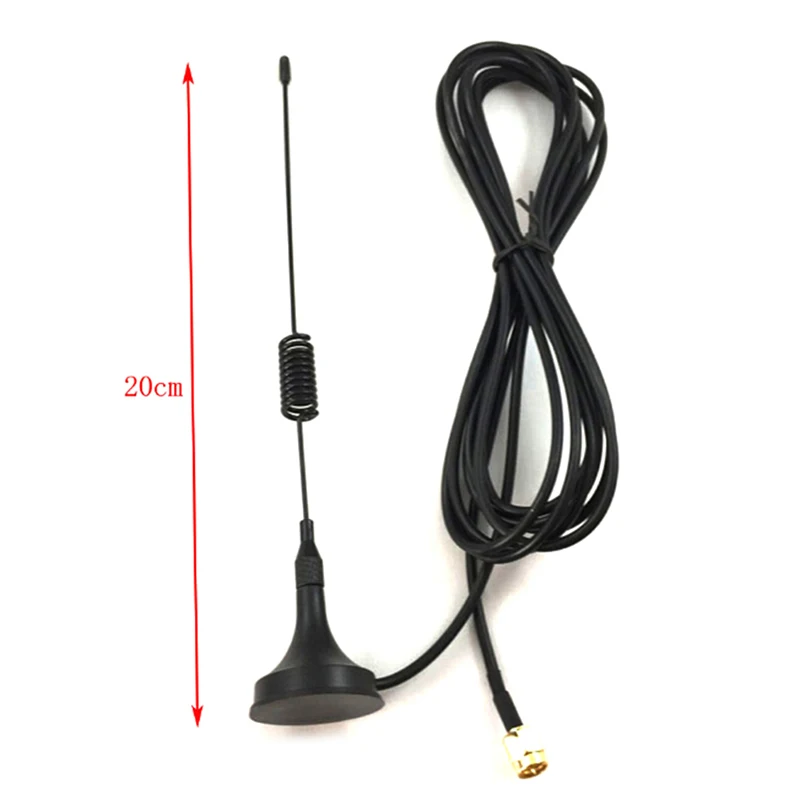 1 шт. GSM GPRS антенна 900 1800 МГц 3dbi SMA кабель м дистанционное управление магнитное