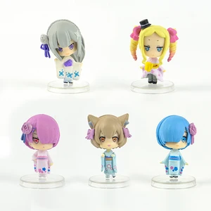 japan capsule toys anime cute kawaii emilia rem ram beatrice felix argyle blind box gashapon figures desktop ornament free global shipping