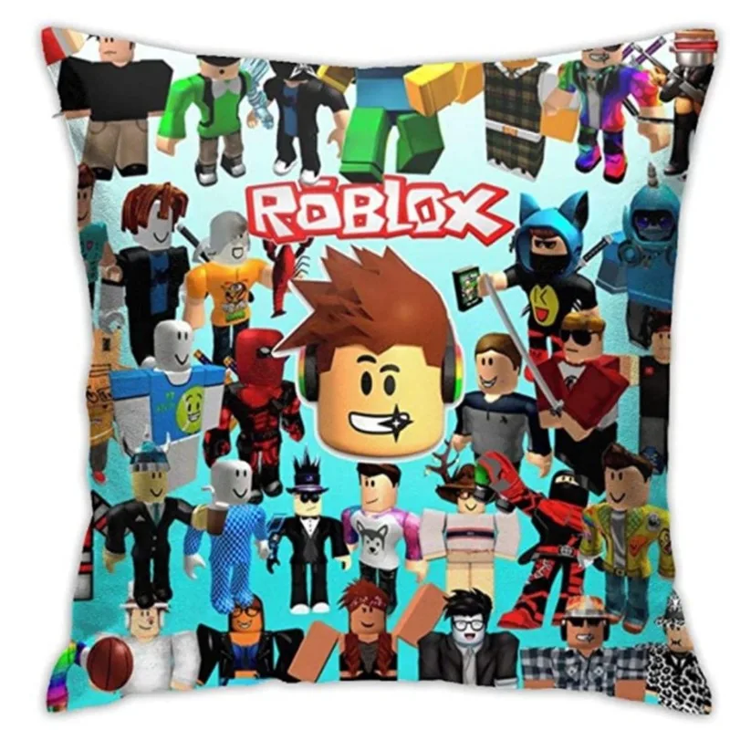 

ROBLOX Cushion Cover game Anime figure Home Textile Comfortable square pillowcase Student dormitory bedding decoration kids gift