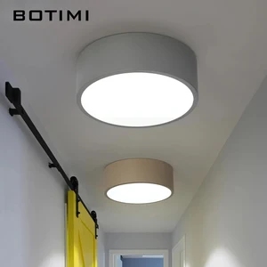 Современные светодиодные потолочные лампы 23 см красочные поверхностные светильники для коридора цвета металлический абажур детская комната столовая лампа